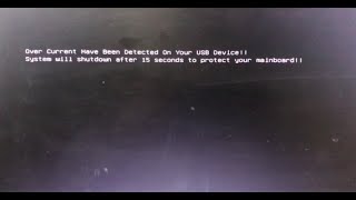 MSI Mboard usb device over current status detected will shutdown in 15 seconds Part1 [upl. by Briny]