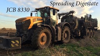 JCB Spreading Digestate [upl. by Shalom756]