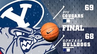 Highlights  Gonzaga Basketball vs BYU January 14 2016 [upl. by Asia]