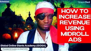 HOW MIDROLL ADS INCREASED MY AD REVENUE TO 30 [upl. by Odrahcir769]