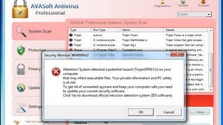 Remove AVASoft Professional Antivirus For Free [upl. by Berns146]