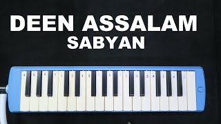 Deen Assalam  Sabyan Not Angka Pianika [upl. by Temhem]