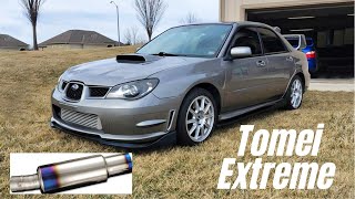 Best Exhaust For A Subaru STI  Tomei Extreme TI  Install amp Review [upl. by Cheung]