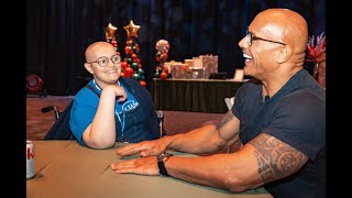 Dwayne ‘The Rock’ Johnson Makes 21 MakeAWish Kids’ Dreams Come True [upl. by Selima]