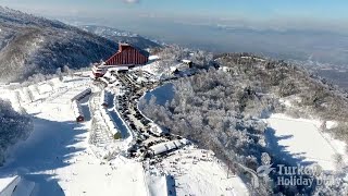 skiing at kartepe ski center Izmit  Short vlog  Turkey [upl. by Sumer444]