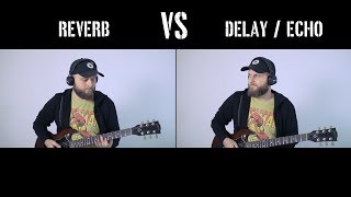 Reverb VS Delay or Echo  What Is The Difference Explanation Comparison and Demonstration [upl. by Annim964]