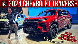 The 2024 Chevrolet Traverse RS Is A Sleeker amp Sportier Looking 3Row Family Hauler [upl. by Jovi]