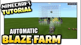 Minecraft  AUTOMATIC BLAZE FARM  Redstone Tutorial  MCPE  Xbox  Bedrock [upl. by Prudy233]