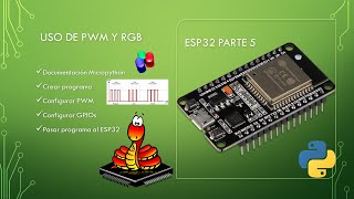 ✅Curso ESP32 parte 5  PWM y RGB MicroPython [upl. by Werby159]