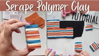 HOW TO MAKE POLYMER CLAY EARRINGS  POLYMER CLAY SERAPE TECHNIQUE  DIY CLAY EARRINGS TUTORIAL [upl. by Rett263]