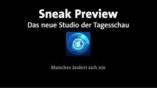 Ein erster Blick ins neue TagesschauStudio [upl. by Nosyrb]