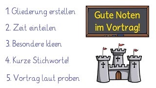 Vorträge vorbereiten und halten  Tipps und Tricks für eine gute Note im Referat [upl. by Jenne]