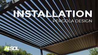 Installation dune Pergola bioclimatique Design [upl. by Noivert]