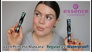 Essence Lash Princess False Lash Effect Mascara BATTLE Regular vs Waterproof [upl. by Fernald388]