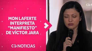 Mon Laferte interpreta “Manifiesto” de Víctor Jara en acto conmemoración de 50 años del Golpe [upl. by Sucramaj]