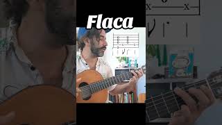 FlacaAndres Calamaro flaca calamaro tutorial fingerstyle guitarra [upl. by Haymes]