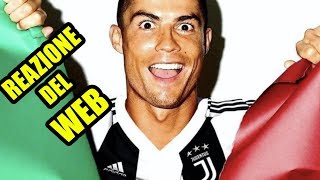 CRISTIANO RONALDO ALLA JUVENTUS  UFFICIALE la reazione dei tifosi del web [upl. by Panaggio]