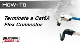 HowTo Terminate a Cat6A Flex Connector [upl. by Enrev]