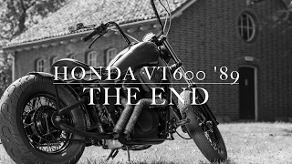 Honda shadow VT600 Bobber build 2017 [upl. by Nojram]