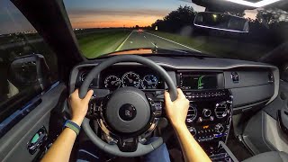 2022 RollsRoyce Cullinan  POV Evening Drive Binaural Audio [upl. by Esirahs]