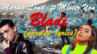 Marwa Loud ft Mister You Bladi paroleslyrics [upl. by Nyra]