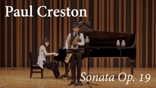 Paul Creston  Sonata Op 19 for alto saxophone and piano by baritone saxophone [upl. by Renckens]