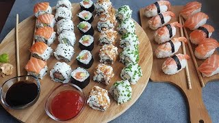 Recette de Sushis Maki California Rolls [upl. by Galasyn]