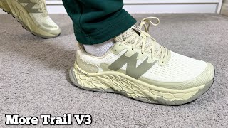 New Balance Fresh Foam More Trail V3 Reviewamp On foot [upl. by Joli887]