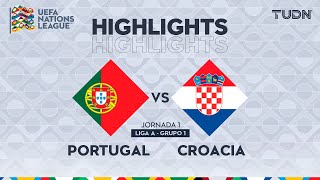 HIGHLIGHTS  Portugal vs Croacia  UEFA Nations League 2024  TUDN [upl. by Giorgia488]