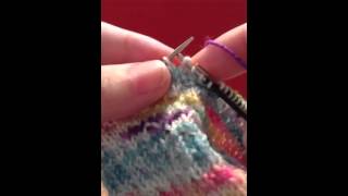 Knitting How to Prevent Laddering with DPNs [upl. by Nileek]