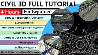 Complete Civil 3D tutorial with LIVE Project  Full Course on CIVIL 3D for Beginners [upl. by Schouten]