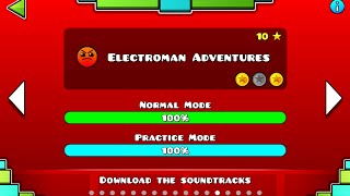 Geometry Dash – “Electroman Adventures” 100 Complete [upl. by Tebazile51]