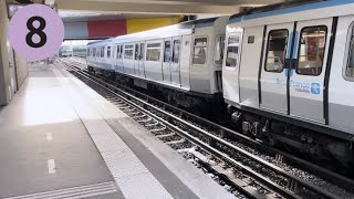 Instant métro  MF77 IDFM  Ligne 8 Créteil  Pointe du Lac [upl. by Jurdi810]