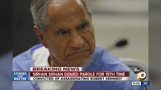 Sirhan Sirhan denied parole for 15th time [upl. by Coulson]