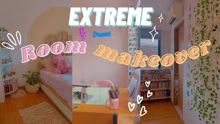 ROOM MAKEOVER Extrême  Je refais toute ma chambre aesthetic [upl. by Notnirb138]