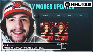 NEW FREE 84 CARLO OBJECTIVES  NEW CONTENT I NHL 25 HUT [upl. by Nosa]