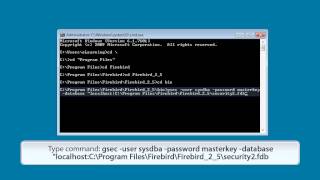 How to change Firebird SYSDBA password [upl. by Iahcedrom836]