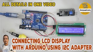 PCF8574 I2C LCD  Connecting an LCD Display to Arduino using I2C Adapter  I2C LCD Display [upl. by Eletnahs555]