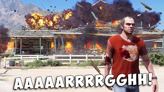 GTA 5  Trevor kills ONeil brothers and burns their farm 4K [upl. by Aima]