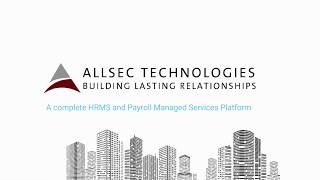 Allsec HRMS and Payroll Product Overview [upl. by Clareta134]