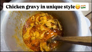 Chicken gravy vlog🥘  Chicken gravy in Bushra Naseem’s style😋🇮🇳 [upl. by Vick]