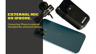 Using External Microphone on iPhone X 12 13 14  Lightning Adapter  2021 Fix Wired amp Wireless [upl. by Gav670]