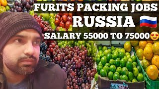 Russia work visa🇷🇺 fruits packing jobs in russia🍇🍎 Work visa russia amazing salary 😍🇷🇺🇮🇳 [upl. by Adelpho853]