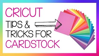 Cricut Tutorial Tips and Tricks on how to use Cardstock to Make a Card [upl. by Lledrac]