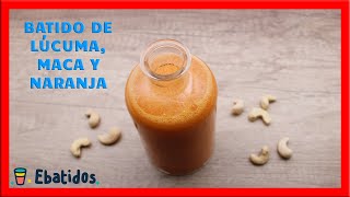 Batido de lúcuma maca y naranja [upl. by Akisey]