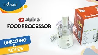 Alpina Food Processor SF4000 Unboxing l Clickmall [upl. by Htrow]