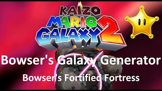 Kaizo Mario Galaxy 2  Bowsers Galaxy Generator – Bowsers Fortified Fortress  100 Walkthrough [upl. by Florri]