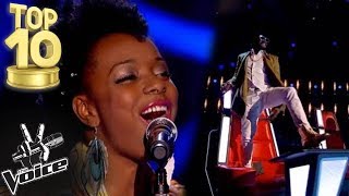 THE VOICE GLOBAL TOP 10 FEMALE BLIND AUDITIONS OF ALL TIME [upl. by Tnilc23]