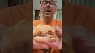 trying double pork and cheese burger from 7Eleven bankok thailand 21st May 2024 [upl. by Eleinad16]