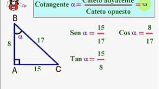 RAZONES TRIGONOMÉTRICAS DE UN ÁNGULO AGUDO [upl. by Lehcnom176]